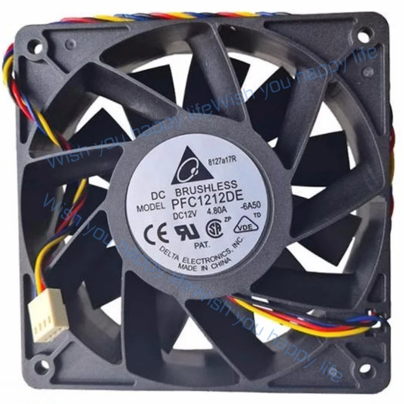 L... Original Authentic for DELTA PFC1212DE 4.80A 120*120*38 Mm Cooling Fan