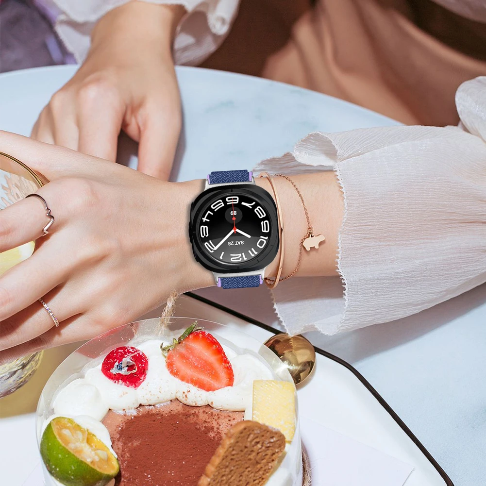 Ремешок для Samsung Galaxy Watch Ultra Регулируемый дышащий браслет для Galaxy Watch 7 Ultra 47 мм Спортивный дышащий ремешок для часов