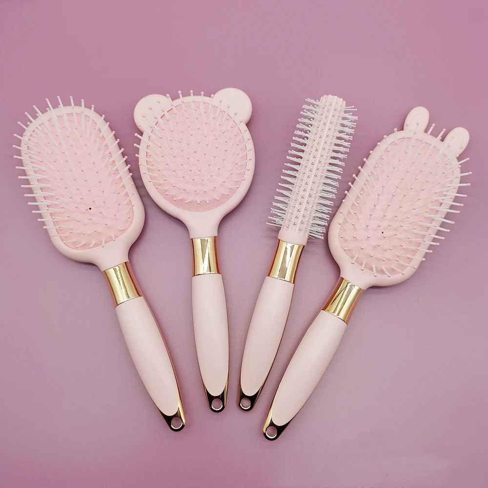 Schönheit Haar Pinsel, Gerade & Glatte Weiche Touch Paddle Pinsel Runde Pinsel und Entwirren Pinsel, große Auf Nassen oder Trockenen Haar Gesundheit – Detail 1