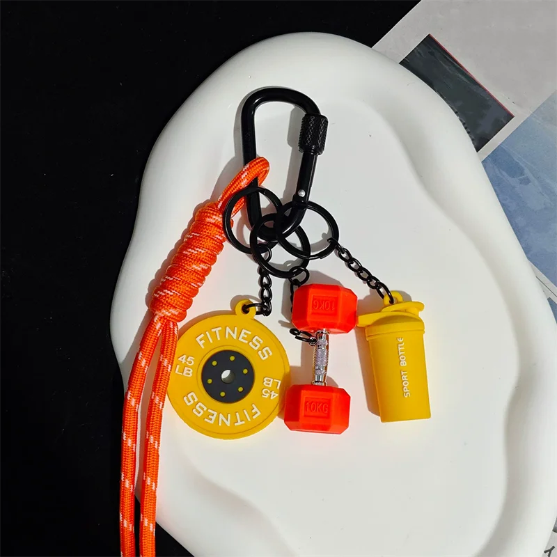 الدوبامين اللياقة البدنية سلسلة قلادة على شكل حرف D مشبك انفصال لوحات الحديد مفتاح سلسلة لوحات الحديد الإبداعية