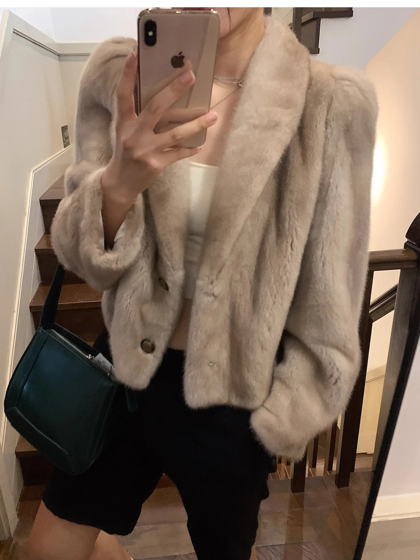 Manteau Long en fausse fourrure pour femme, gilet bombardier pour fille de danse, Harajuku, Patch surdimensionné double face rayé contrasté moelleux