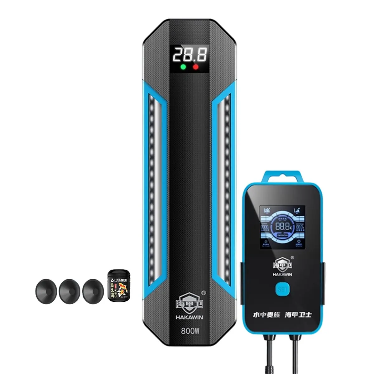 Y461A~!# Aquarium Heater 800W Submersible Fish Tank Heater with Screen Digital LED Controller for Freshwater Saltwater US Plug