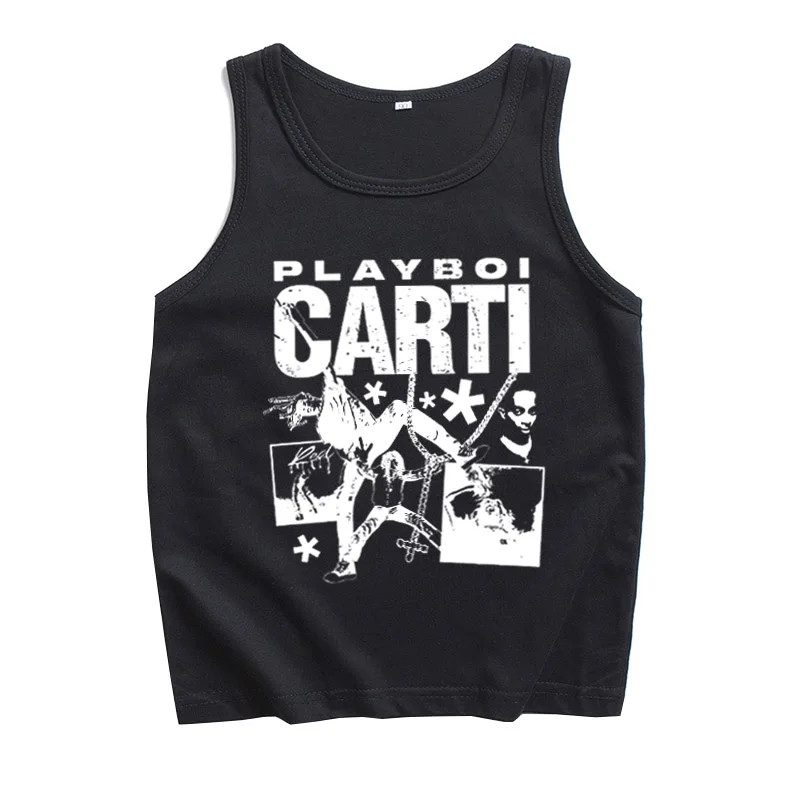 Playboi Carti Vest Playboi Carti Antagonist Shirt Men Women Streetwear Tank Tops