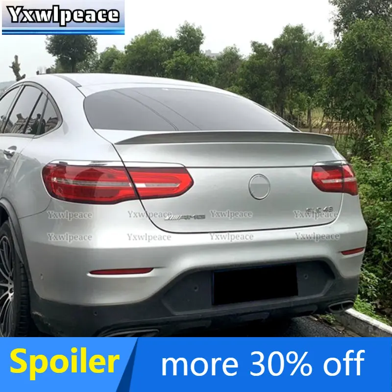 

For Mercedes Benz GLC Class Coupe GLC300 GLC250 GLC43 GLC260 2016 2017 2018 ABS Plastic Car Rear Trunk Spoiler Wing