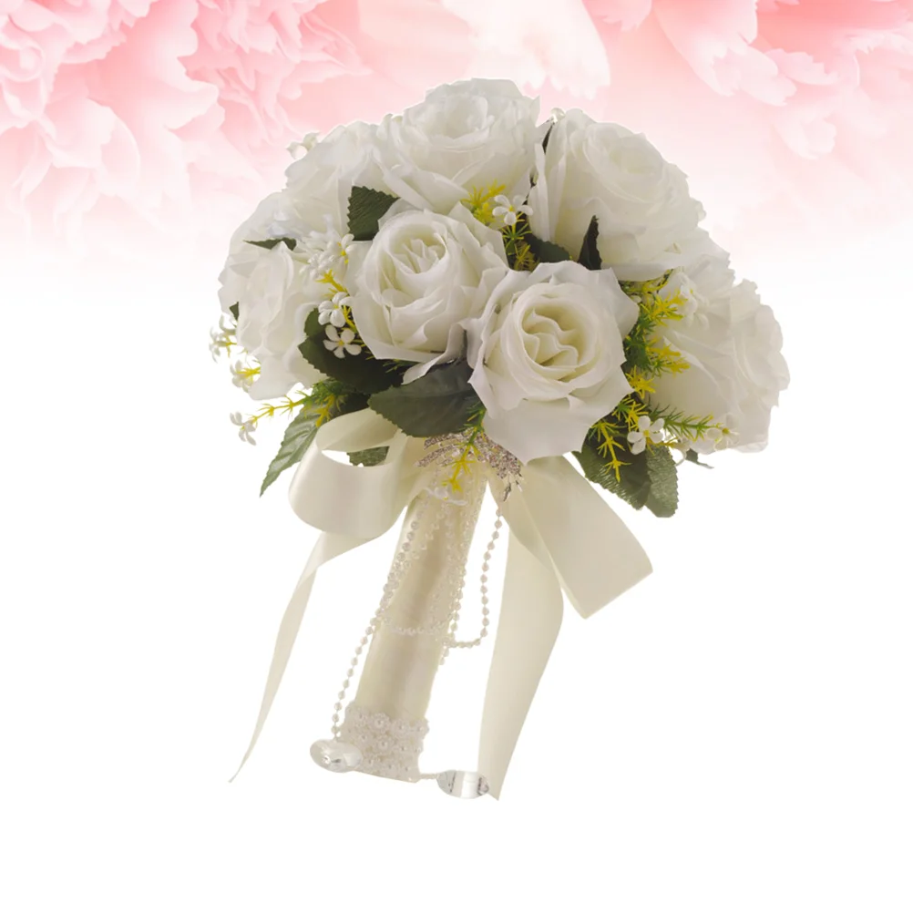 

Emulational Wedding Bouquet Bridal Bouquets Artificial Flowers Korean Holding Bride Premium Material