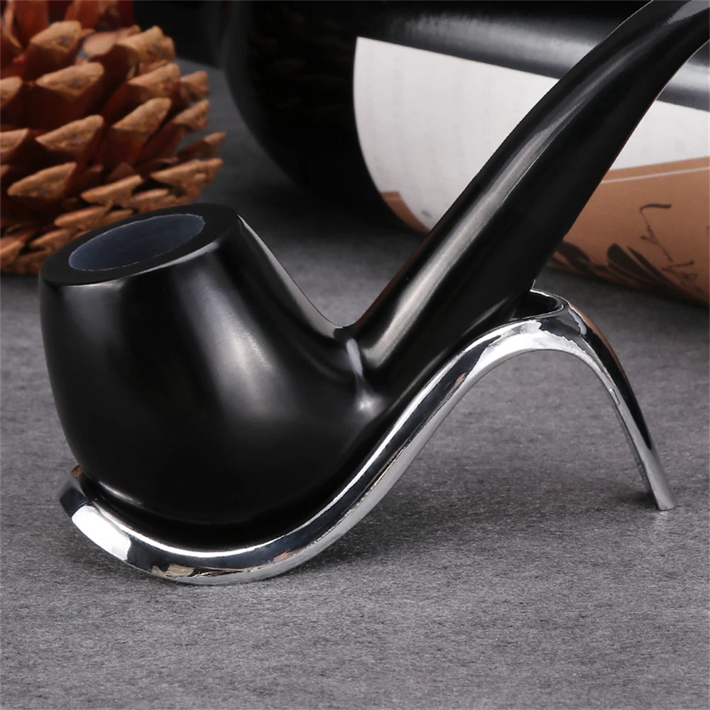 Stainless Steel Cigar Display Stand Rack Holder High-Heeled Shoes Shape Portable Exquisite Smoke Pipe Rack Accessories