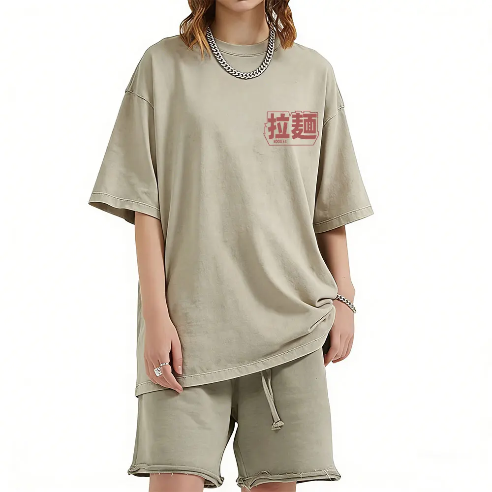 

Funny Ramen Full Score for Energy Retro Washed T Shirt Men Women Vintage Japanese Style Streetwear Male Casual Oversized T-shirt