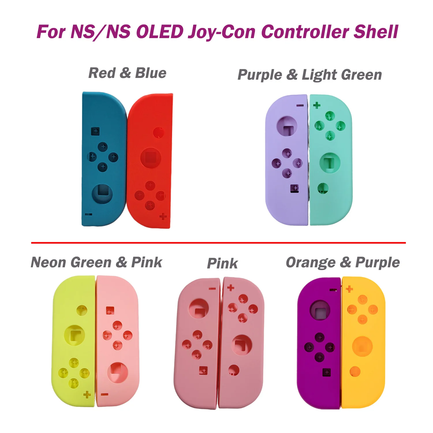 

For NS/NS OLED Joy-Con Controller Shell Housing Shell Case Replacement Housing Shell for NS Joycon