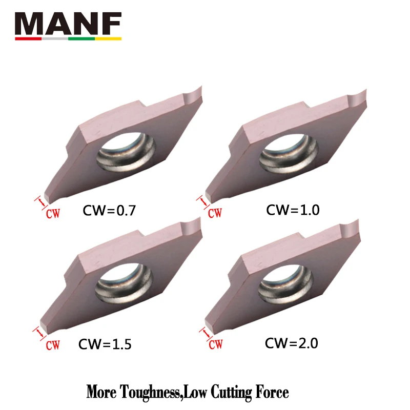 MANF – machine de tournage en carbure d'aluminium, pour découpe et rainurage, CTP05FR