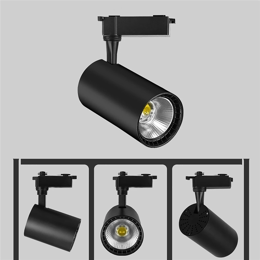 Faretti A LED Luce Della Pista Soggiorno Negozio di Illuminazione Interna 12/30/40W Ferroviarie Punti Luce Apparecchio per la Cucina Negozio a Casa 180-265V