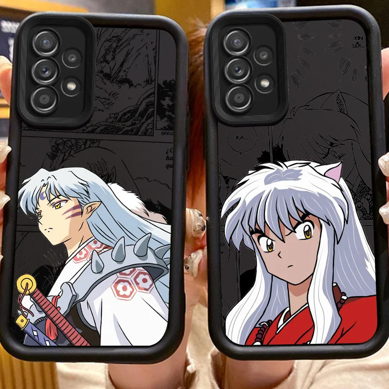 Handsome Inuyasha For Samsung S20 S21 S22 S23 S24 FE Plus Ultra 5G Note 20 Ultra Eyes Ladder Phone Case