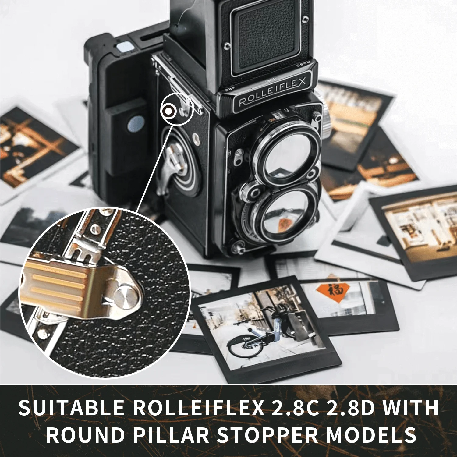 Leather Shoulder Neck Strap for Rolleiflex 2.8C 2.8D 3.5MX-EVS Rolleicord VB Rolleiflex TLR Camera Accessories