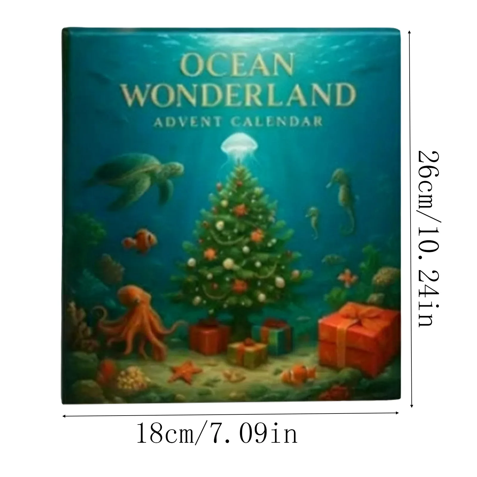 Moda diversão brinquedos crianças oceano calendário do advento natal 2025 contagem regressiva calendário do advento 24 dias festival suprimentos quente