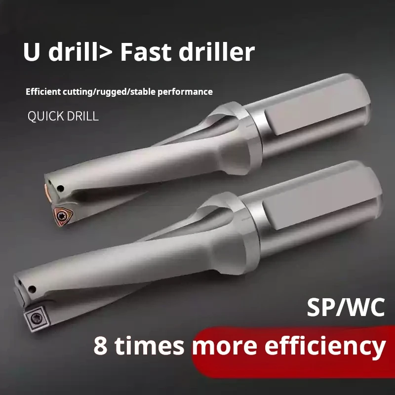 

WC Series Metal Drill Bits Insert 13mm-50mm Depth 2D 3D 4D Indexable U Drill Bits for CNC Water Jet Machines Lathes