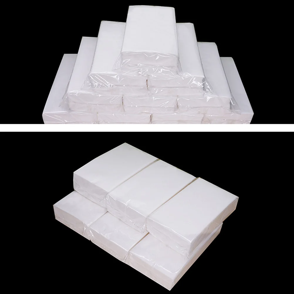 10 Packs Napkin Tissue Bulk Paper Extraction Napkins Hotel Napkin KTV Napkin Resturant Napkin (White 90 Sheets Per Piece)