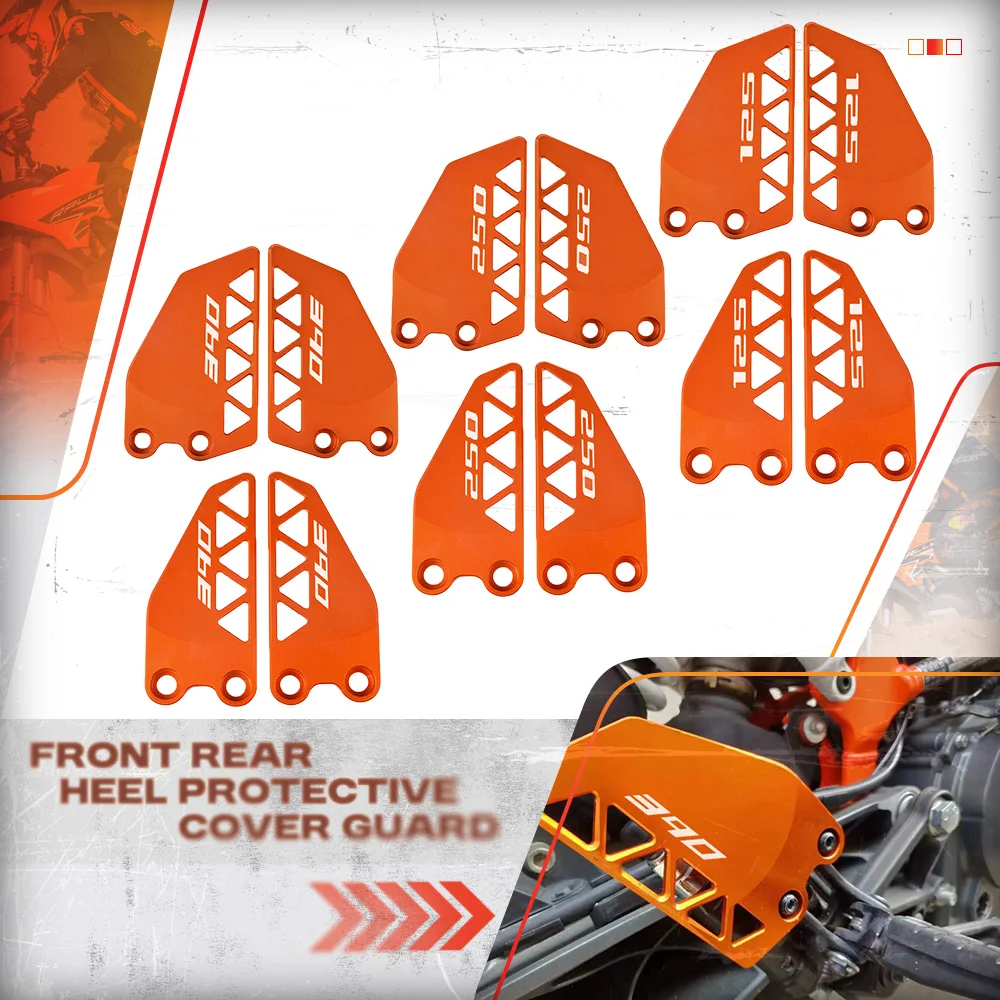 

2025 Front And Rear Heel Protective Cover Guard Brake Cylinder Guard For KTM Duke 125 250 390 Duke125 Duke250 Duke390 2017-2024