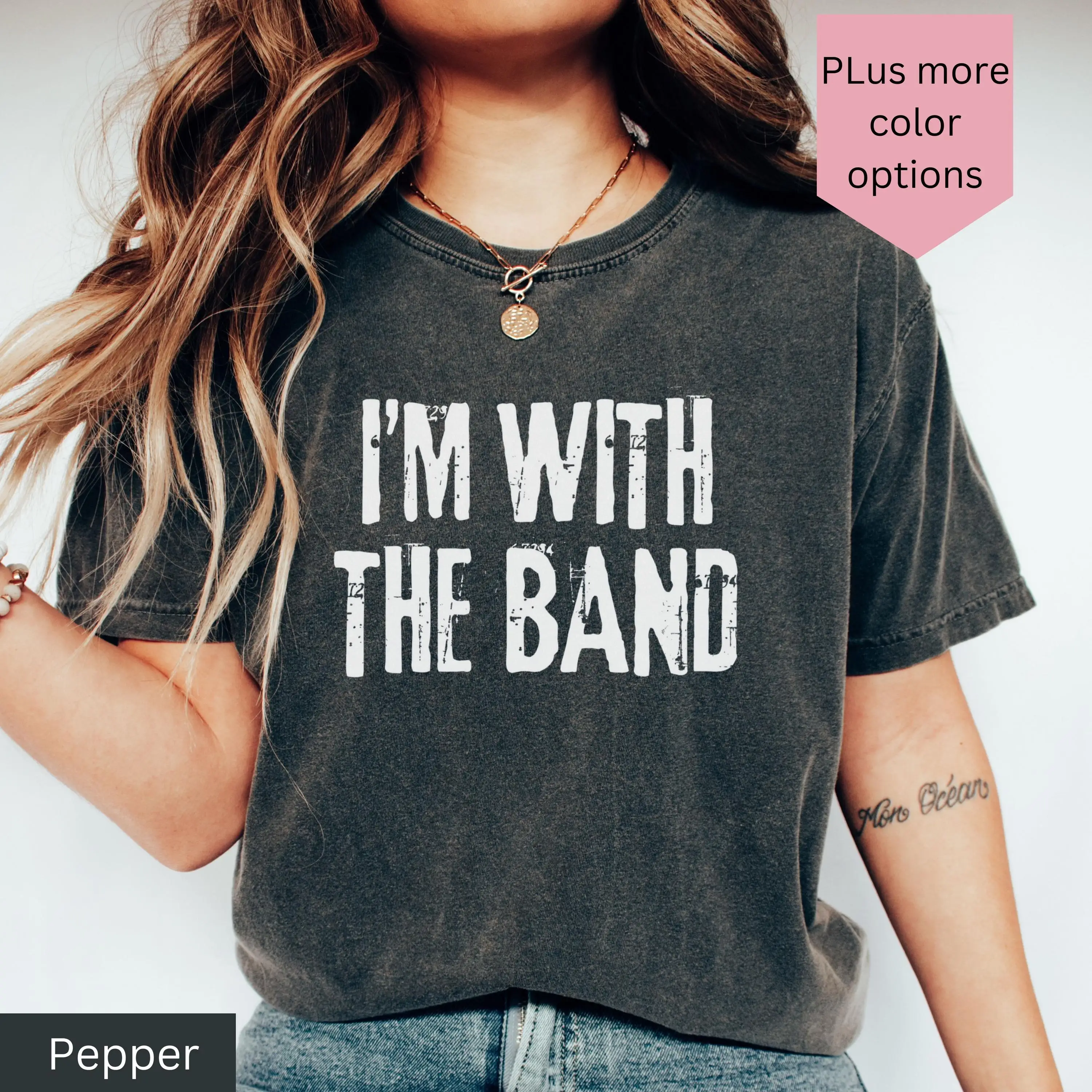I'm with The Band Shirt, Band Mom Shirt, Live Concert Shirt, Band Shirt, Rock Band Shirt, Band Mom Tshirt, Marching Band Shirt