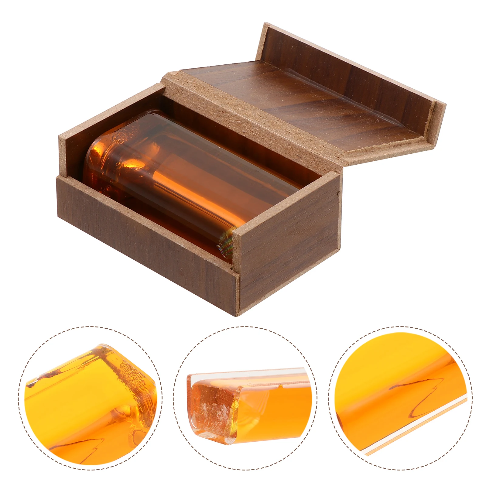 

Rosin Wooden Box Enhancing Projection Cello Bow Transparent Violin Gift for Musician Premium Low Dust Strong Adhesion