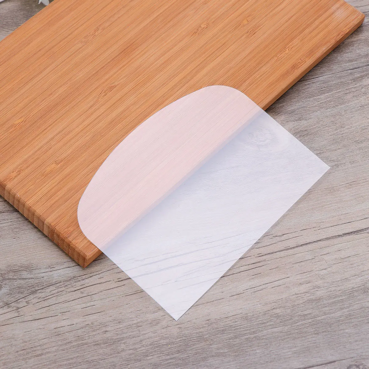 5Pcs Plastic Baking Scraper Set High Quality Cake Dough Spatula Smooth Finish Kitchen Baking Tools Professional Pastry Cooking