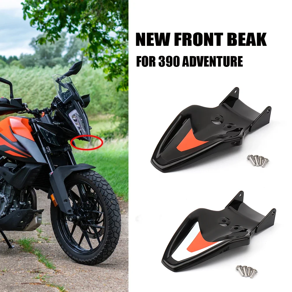 

Motorcycle Accessories New Front Beak Fairing Extension Wheel Extender Cover For 390 Adventure 390 ADVENTURE 390 ADV