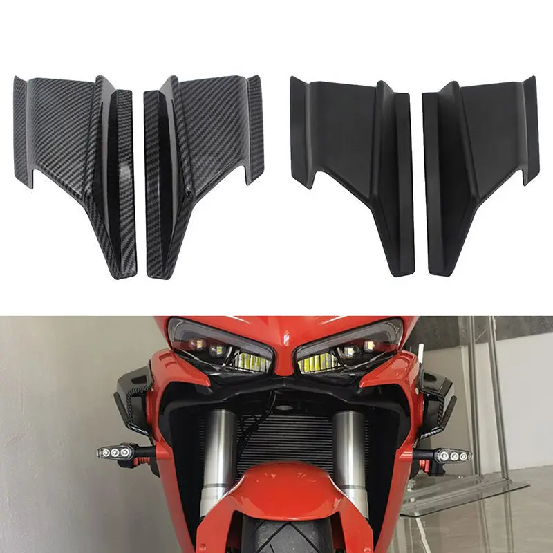 

Motorcycle Front Side Spoiler Easy To Install Modified Body Decoration Side Wing Wind Wing Deflector Fairing Accessories