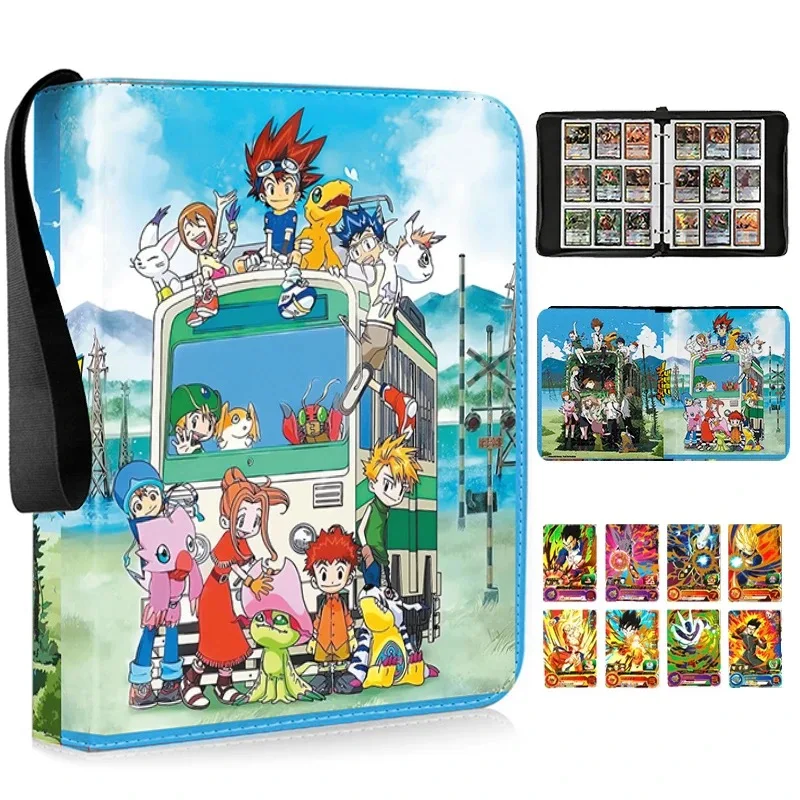 900 pièces numérique monstre DTCG carte Album 9Grid54Pages fermeture éclair cartes classeur livre dossier Digimon aventure jeux carte Collection livre