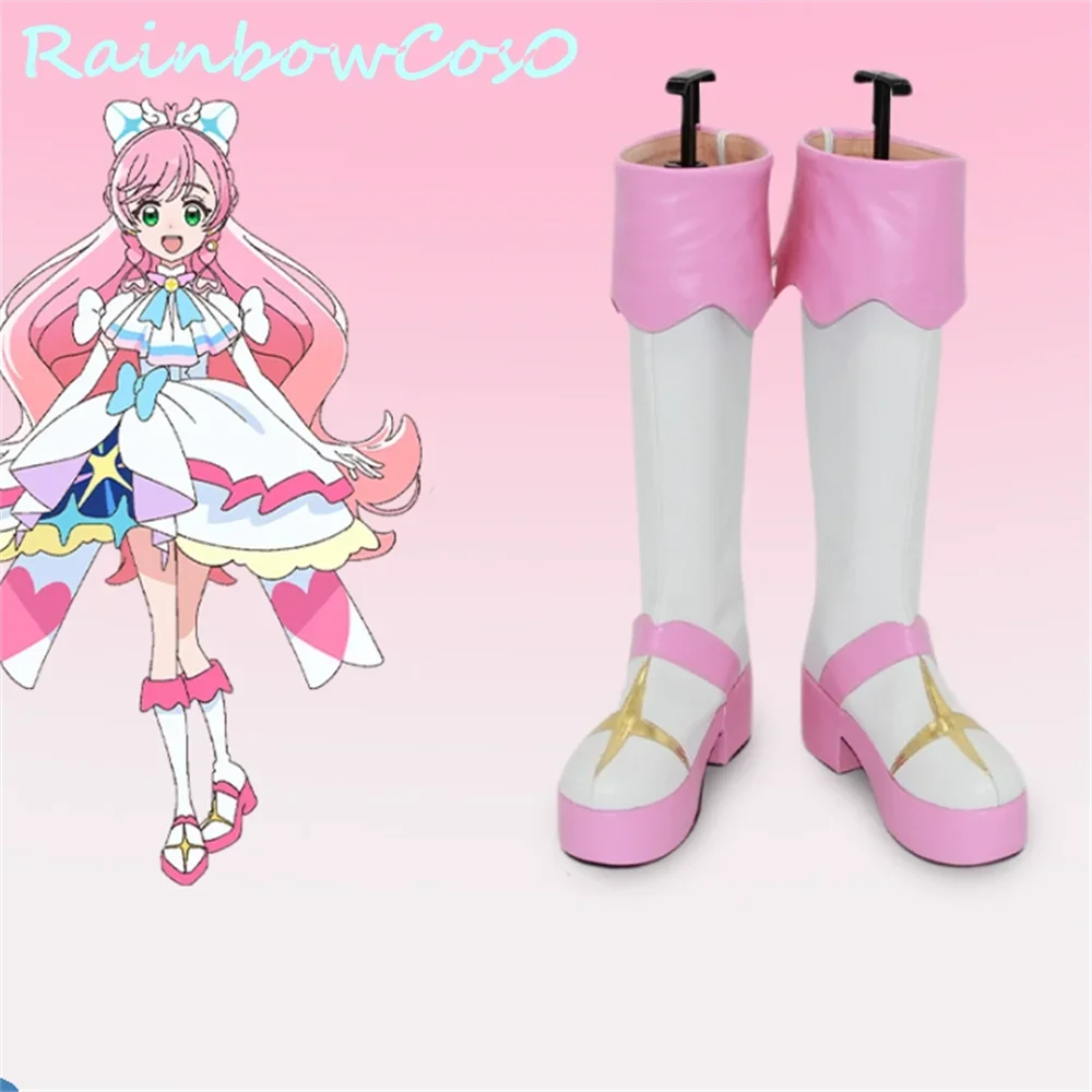 Hirogaru Sky Pretty Cure Precure Cure Prism Cosplay Schoenen Laarzen Spel Anime Party Halloween Kerst RainbowCos