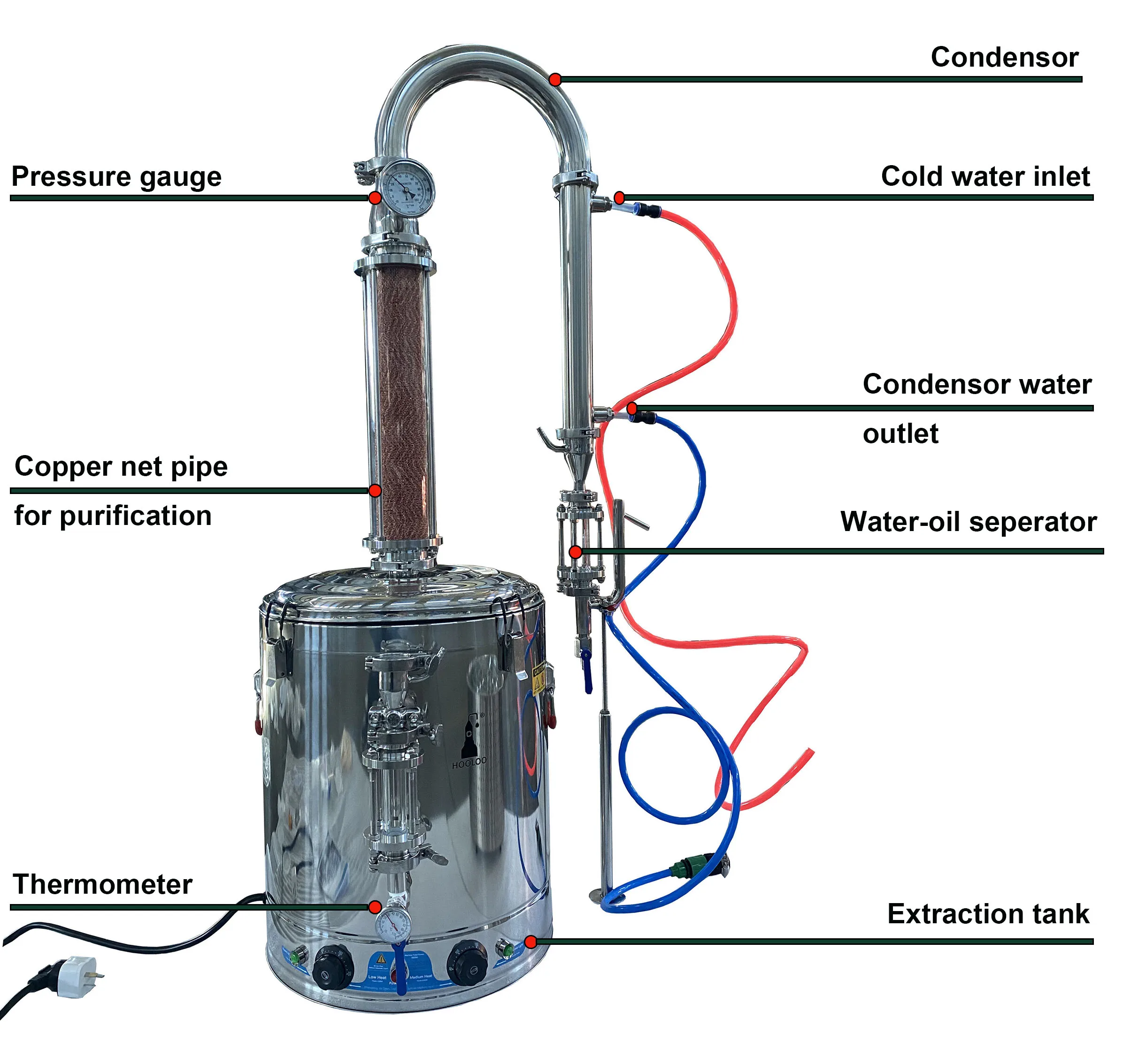 MAF  Essential Oil Extractor Essential Oil Extractor Distiller Essential Oil Extractor Machine
