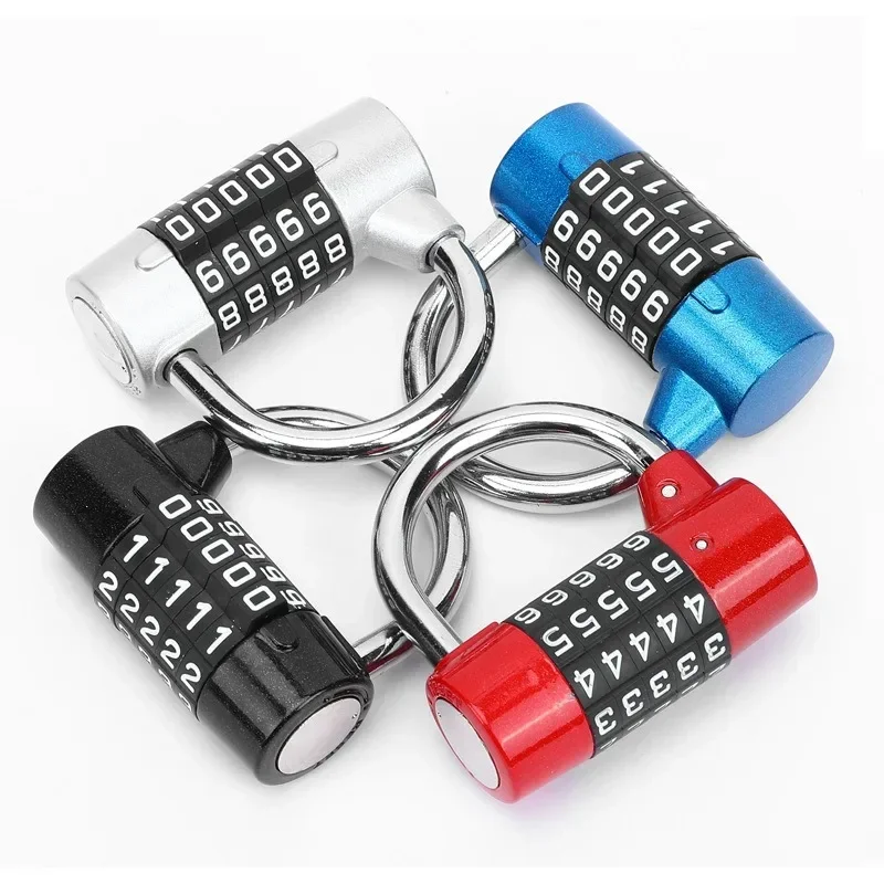 Multifunctional Combination 5 Digit Security Padlock Gym Locker Drawer Luggage Cabinet Toolbox Door Lock Door Padlock