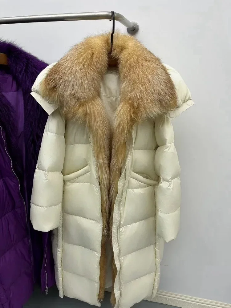 

Down Jacket Fur for Women Jacket with Natural Fur for Women Lightweight Padded Jackets Clothing Women Down Jacket Goose Down