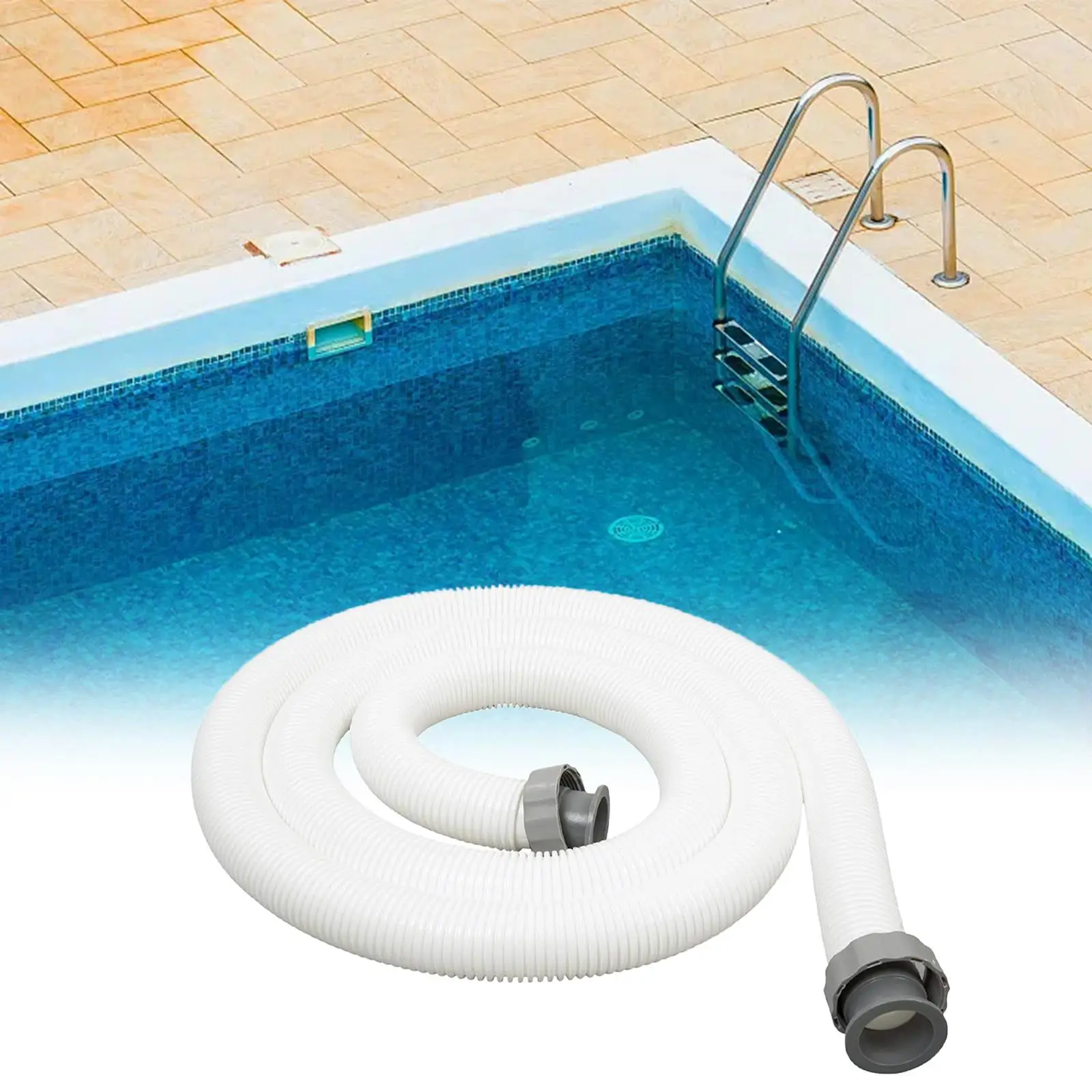 Tubo per piscina Parte di ricambio flessibile leggera Tubo per pompa filtro per piscina Tubo per pompa per piscina Tubo per piscina lungo 1,5 m 38 mm