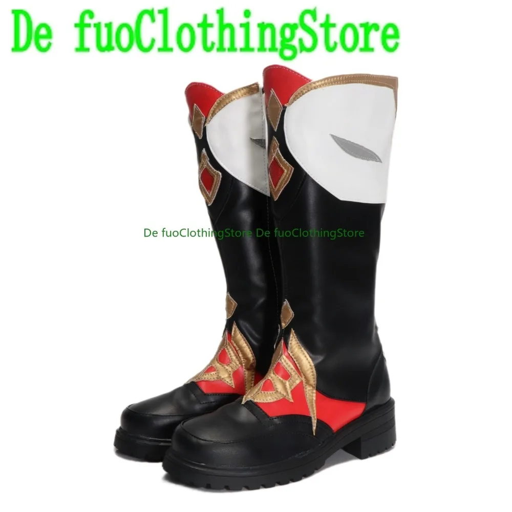 

DefuoClothing Genshin Impact Mondstadt Talia Cos Shoes Character Design Boots Anime Games Halloween Costumes Party Props Shoes