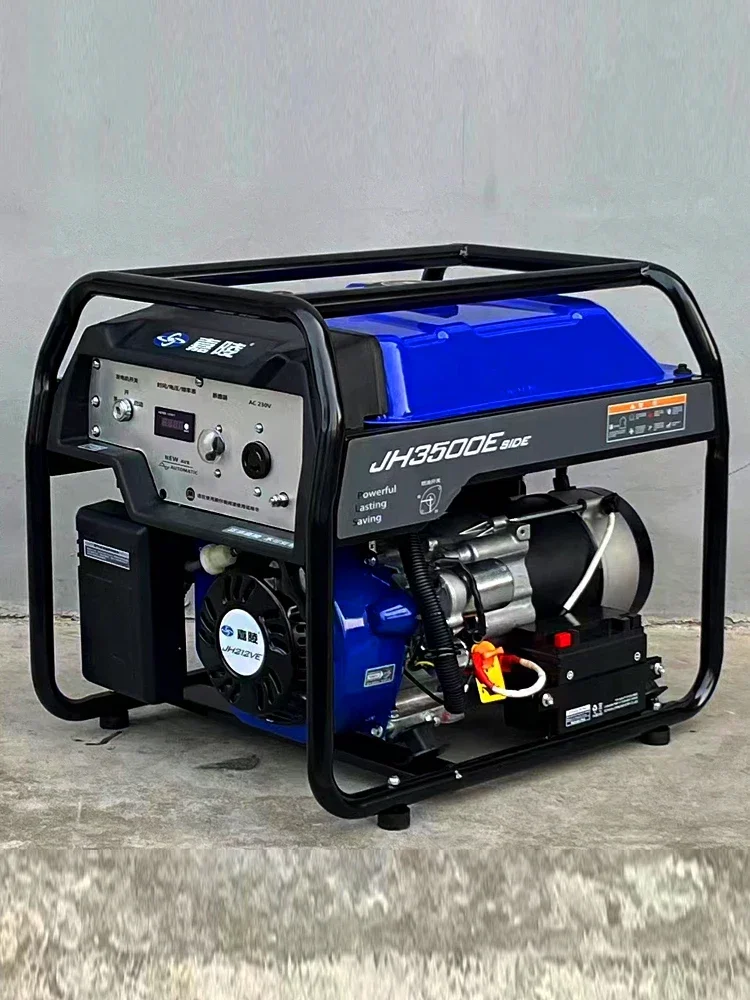 Gasoline Generator 220V Small Portable Household 3kw5/7/8/10 kW Single Phase 380V