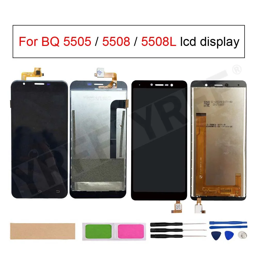 

LCD Display+Touch Screen Digitizer Assembly Phone Sceen Replacement For BQ 5505 5508 5508L LCD Display