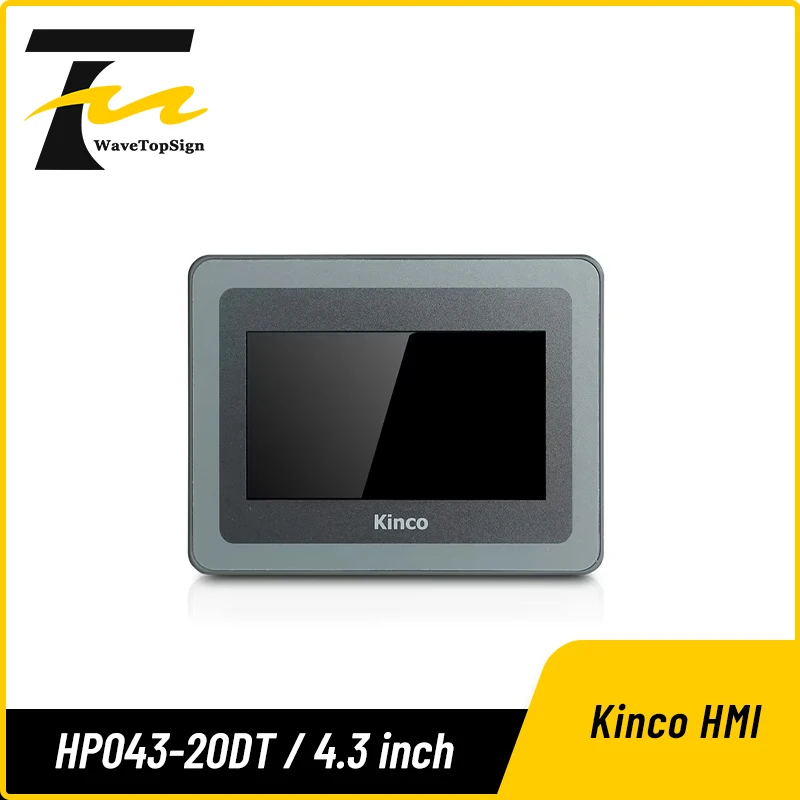 Kinco HP043-20DT HMI PLC الكل في واحد 4.3 بوصة تعمل باللمس مع وحدة تحكم قابلة للبرمجة لوحة متكاملة DI9 DO9 2AI RS485