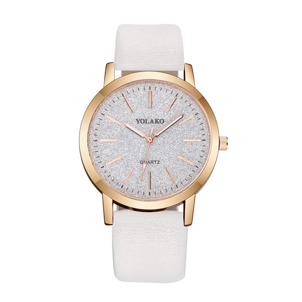 hot sale fashion Women Leather Quartz casual watch