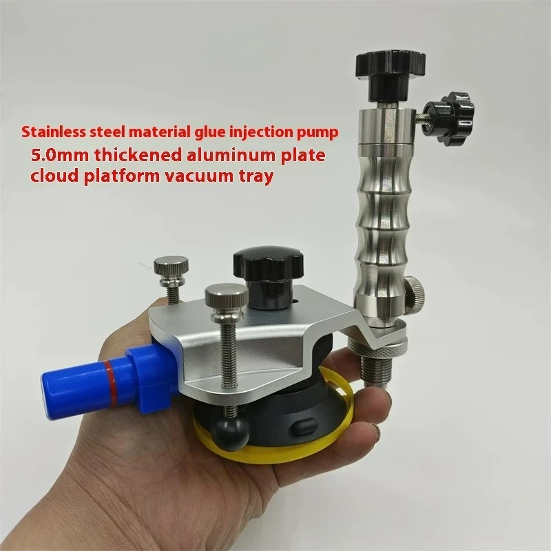 3 Inch Vacuum Suction Cup Windshield Repair Tool Stainless Steel Injection Pump For Car Glass Crack Fixing