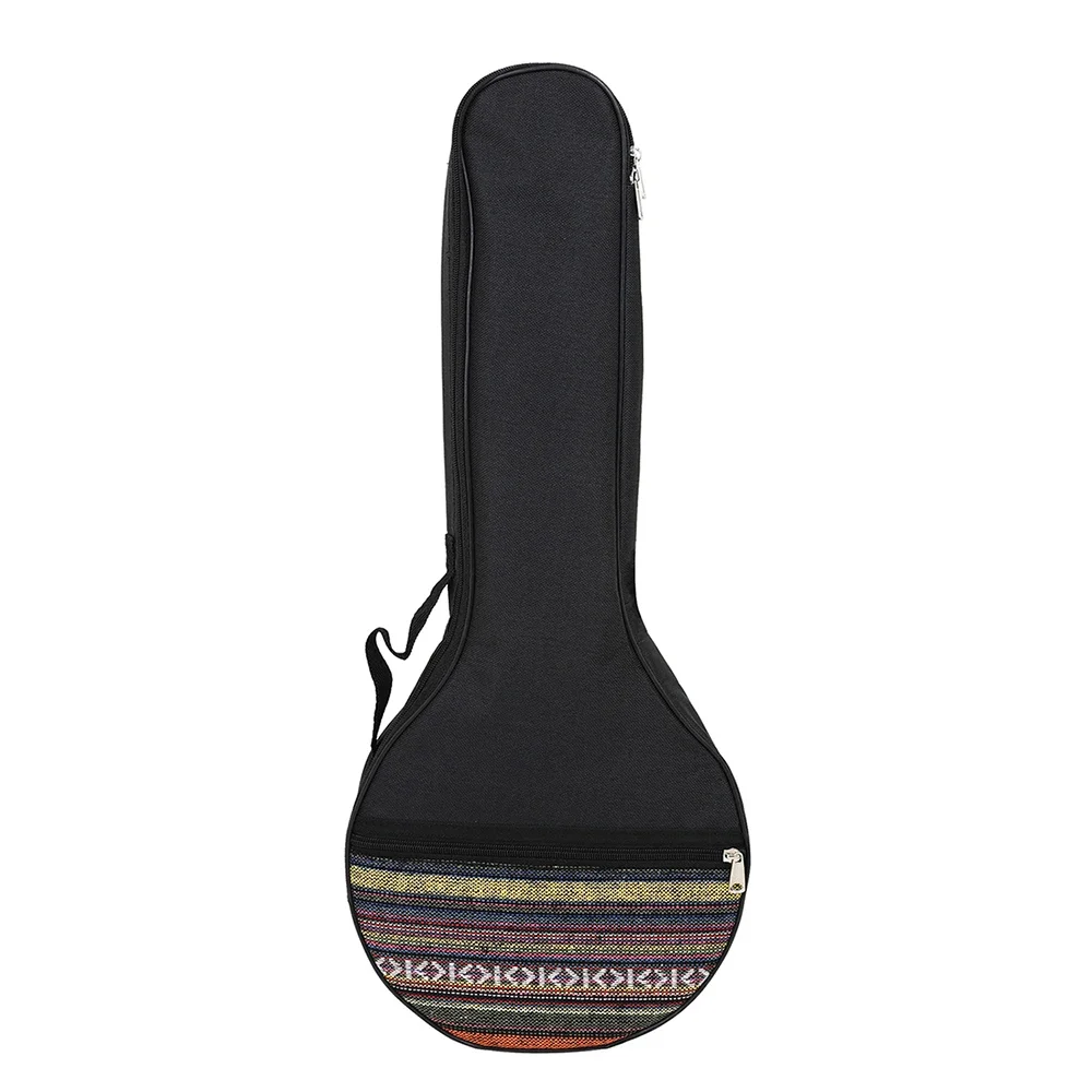 4-String Banjo Gig Bag Concert Ethnic Style Plus Cotton Carrying Bag Case Banjo Ukulele Backpack Musical Instrument Accessories