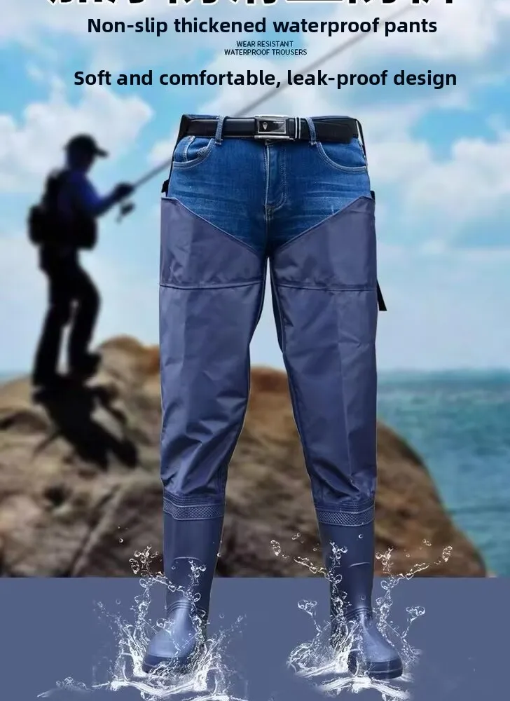 

Водонепроницаемые сапоги до колена Thiened, водные штаны длиной f, противоскользящие Wading oes с высокой трубкой для молодежи и среднего возраста