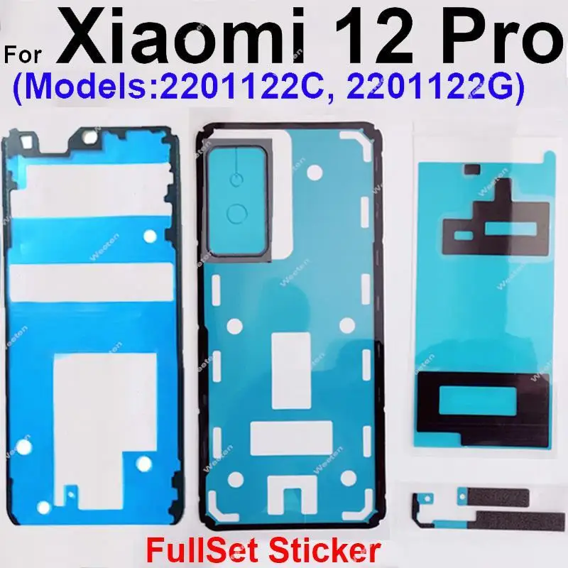 Back Battery Housing Cover Adhesive Tape For Xiaomi 12 12 Pro 12s Ultra Front LCD Screen Adhesive with Rear Camera Sticker Glue