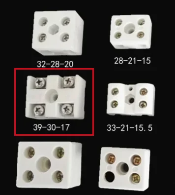 2 ceramic terminal block / high temperature insulated ceramic termina