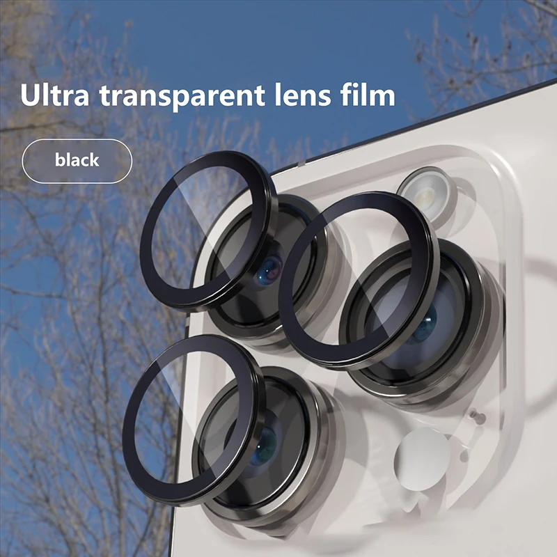 Phone Camera Lens Protector Glass For IPhone 14 Pro Promax Titanium Camera Lens Protection Cover For 15 Pro Promax Camera Film