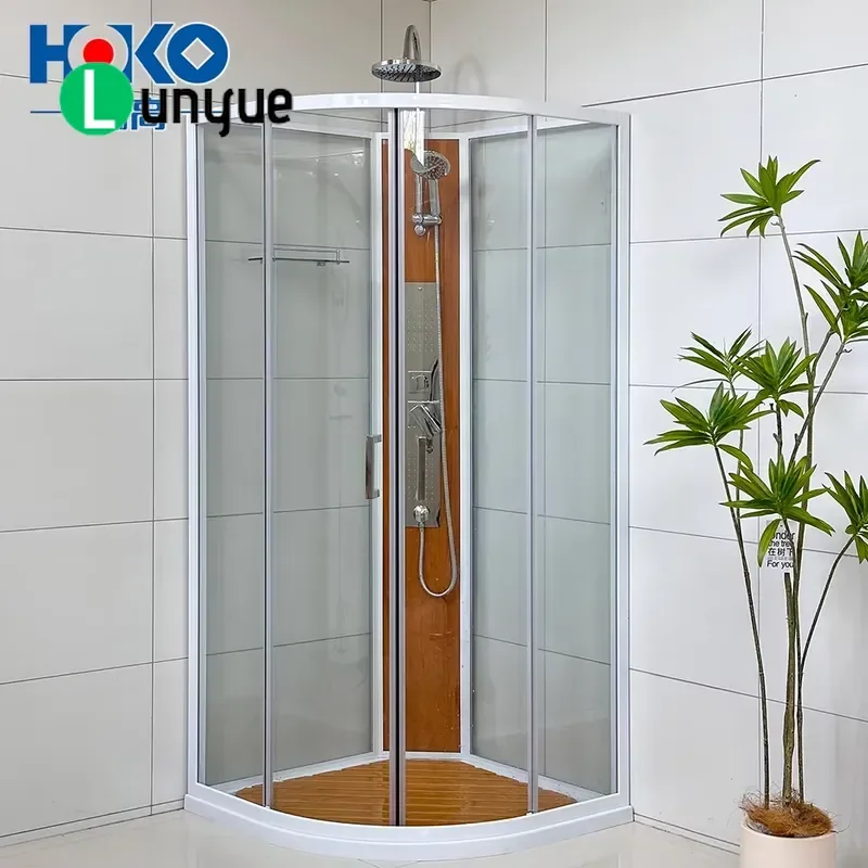 Modern European Custom Acrylic Steam Shower Enclosure with Aluminum Frame Glass Shell for Bathroom Waterproof Durable
