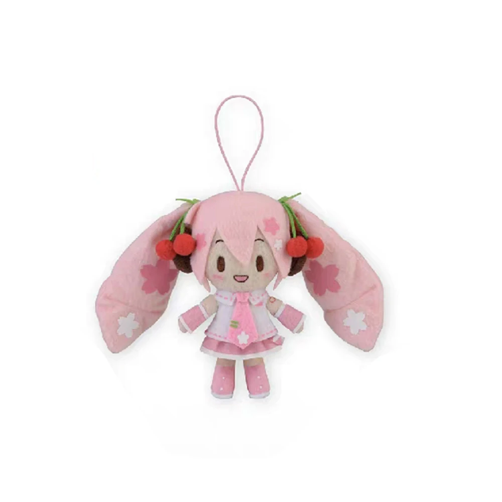 ตุ๊กตาฮัตสึเนะ มิคุ ลายดอกซากุระ ฟูฟู ของแท้ มีสินค้าในสต็อก ขนาด 14 ซม. ของตกแต่งกระเป๋าเป้เด็ก ของขวัญการ์ตูน