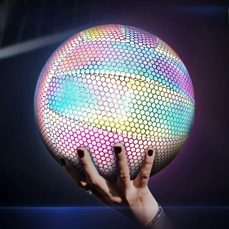 norman-reflective-glowing-volleyball-school-outdoor-volleyball-pu-material-night-light-up-volleyball-with-reflective-light