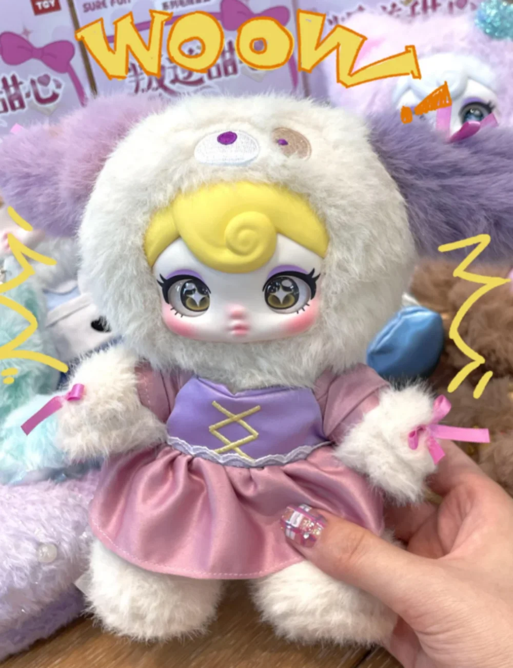 

Sunycoco Authentic Vinyl Blind Box Rebellious Sweetheart Series Collectible Doll Toy Surprise Trendy Gift for Girls Bag Pendant