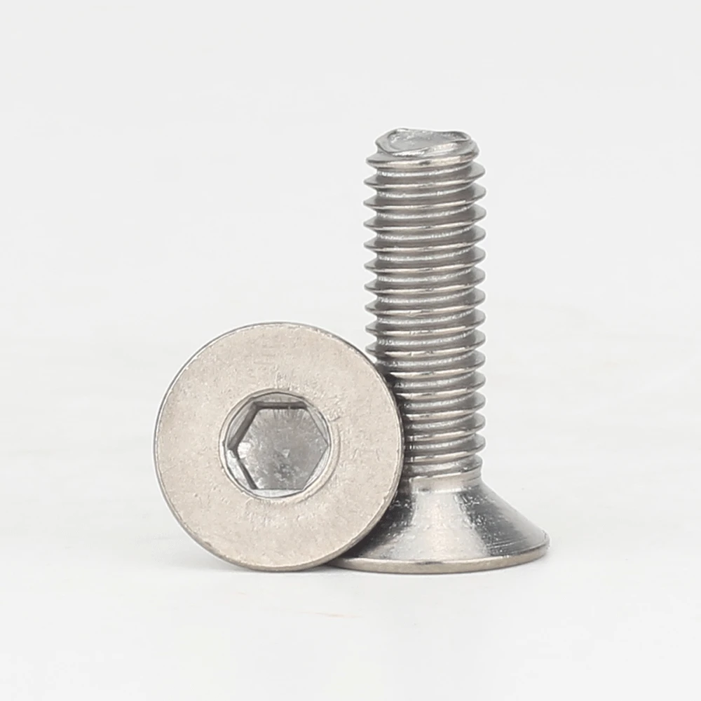 

TC4 Titanium Alloy Countersunk Flat Head Inner Hexagon Bolt Aircraft Model Non-magnetic Micro Screw M2M2.5M3M4M5M6M8