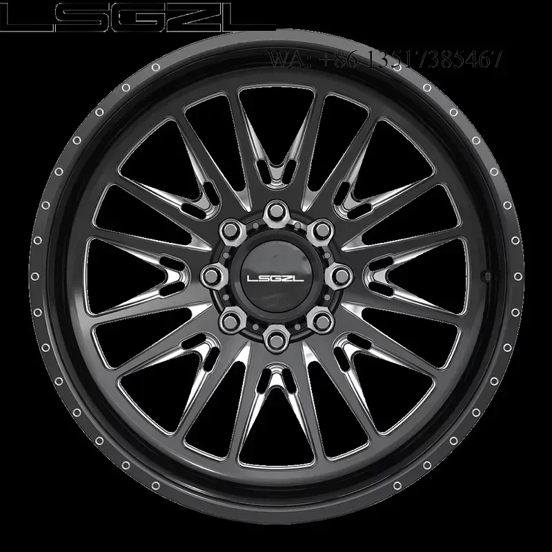 Forged Polished Deep Dish Concave Alloy Wheel Rims 24 26 28 30 Inch 6x139.7 8x170 for Truck Ford F-series