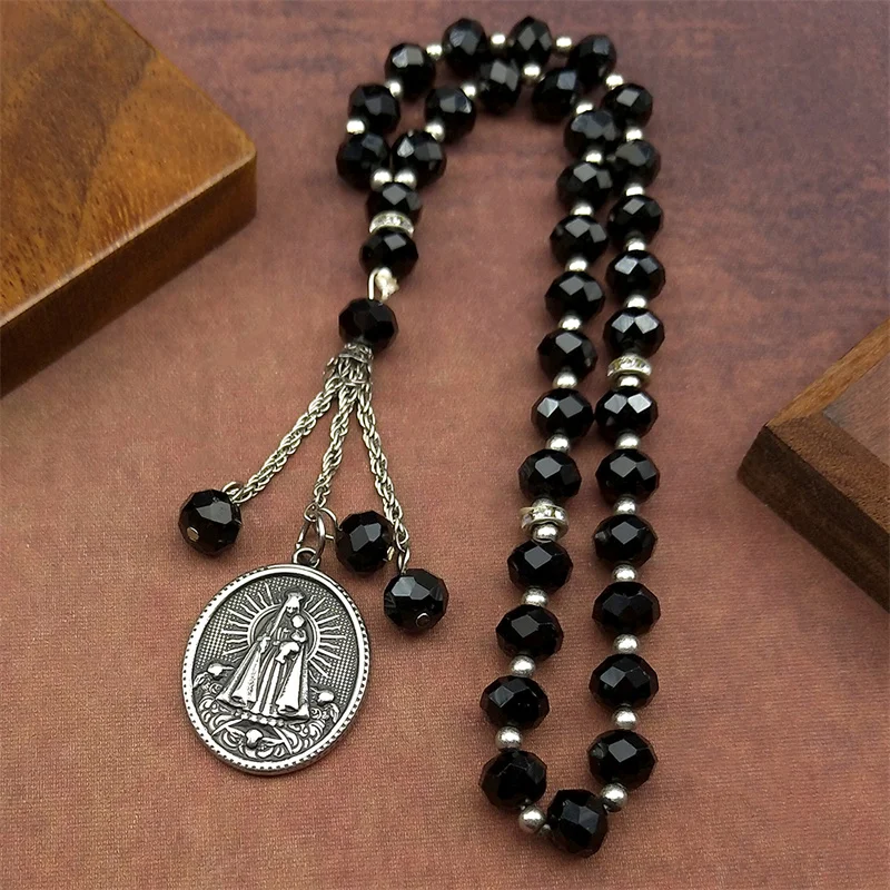 

Brazil Nossa Senhora Our Lady of Aparecida Car Pendant for Men Women Stainless Steel Gold Color Catholic Chain Jewelry Gift