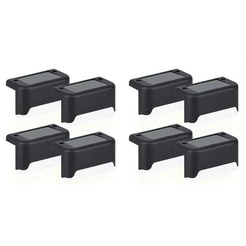 Professional Solar Deck Lights Outdoor 8PCS LED Waterproof Deck Lights Bright Fence Lights Deck Lights Stair Lights With Solar